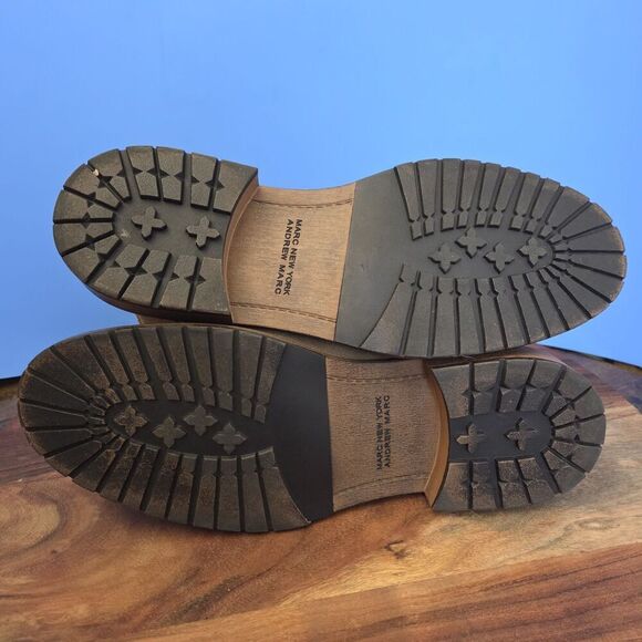 Andrew Marc Wymore Suede Engineer Boots Tan 2570 Men's 10.5 - Picture 8 of 12